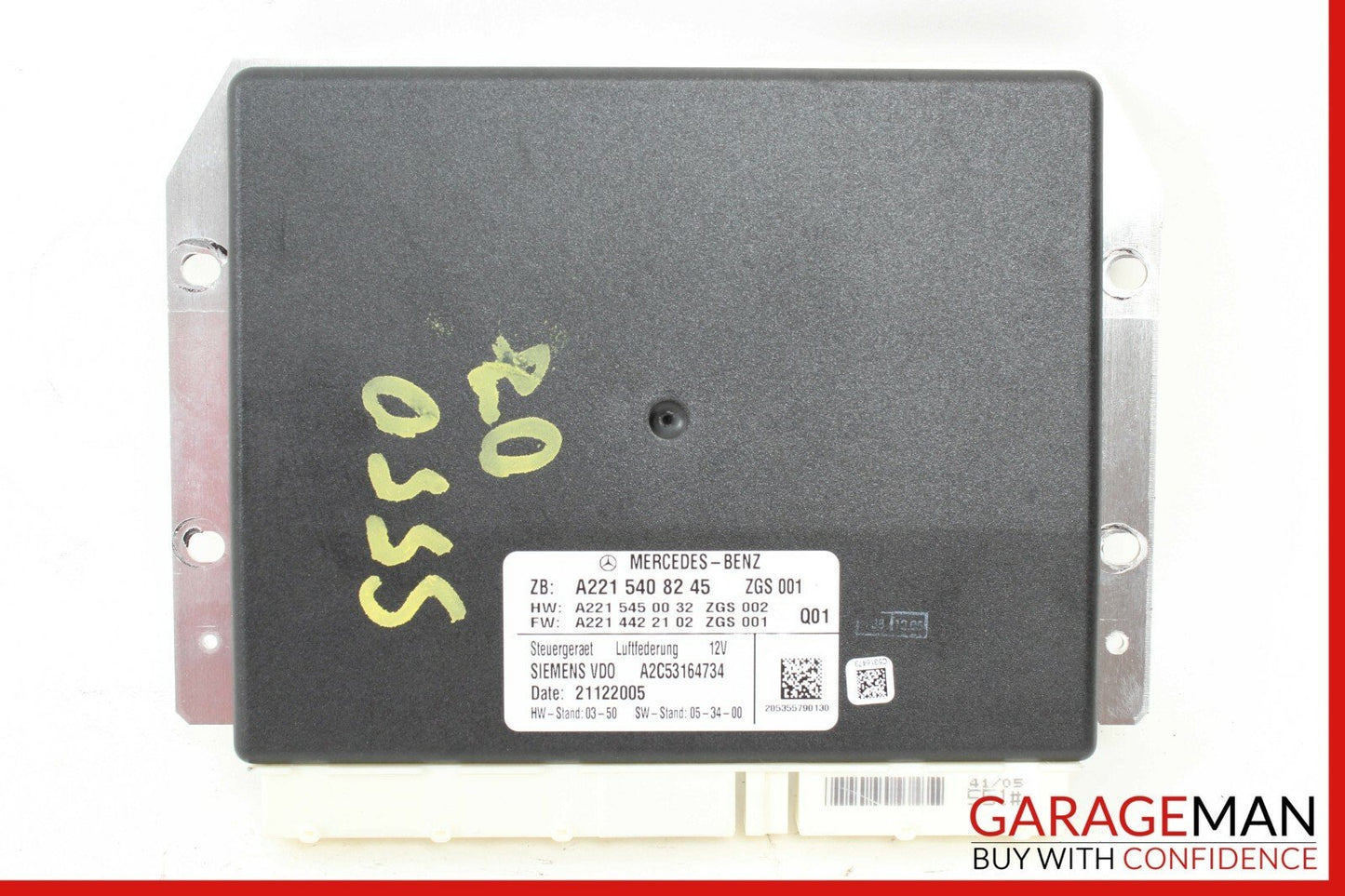 07-09 Mercedes W221 S550 Air Suspension Computer Control Module 2215408245 OEM