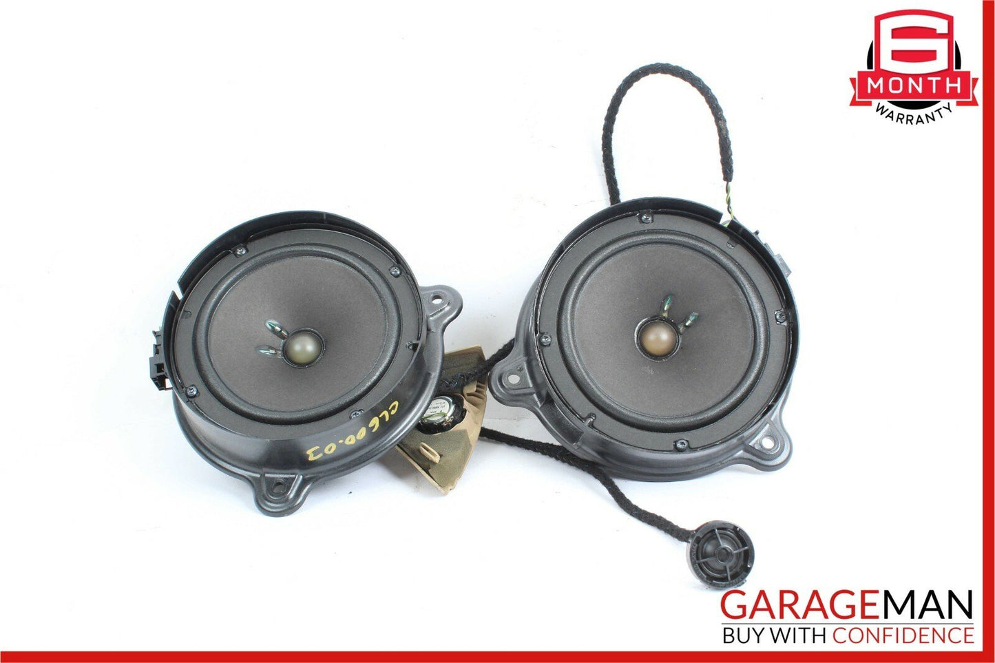 00-06 Mercedes W215 CL600 Front Left & Right Side Door Sound Audio Speakers Set