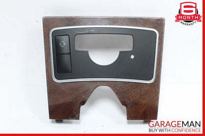 10-13 Mercedes W212 E400 E350 E550 Center Console Switch Trim Bezel Wood OEM