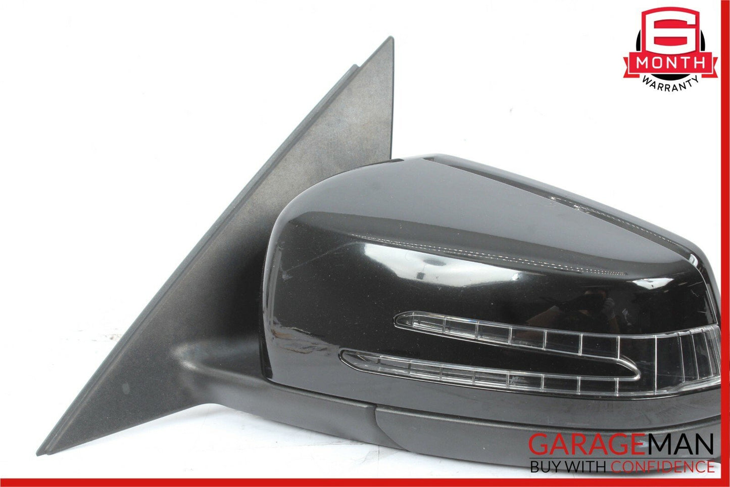 12-14 Mercedes W204 C250 C63 AMG Front Left Side Mirror Rear View Door Black OEM