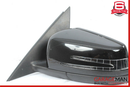 12-14 Mercedes W204 C250 C63 AMG Front Left Side Mirror Rear View Door Black OEM