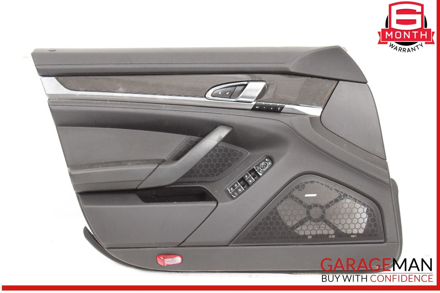 10-16 Porsche Panamera 970 Front Left Interior Door Panel Black OEM