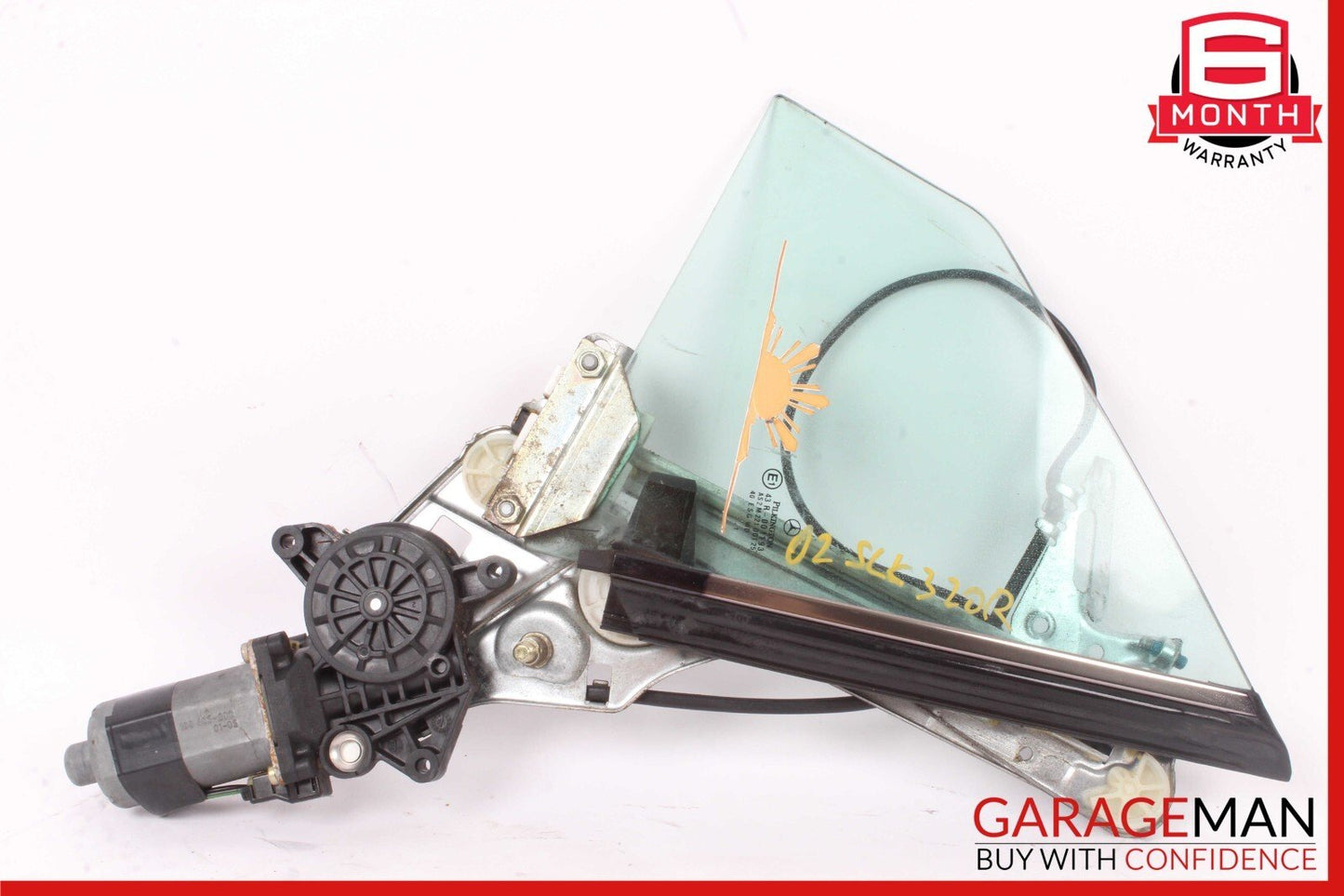 97-04 Mercedes R170 SLK320 SLK230 Rear Right Side Quarter Window Glass Assembly