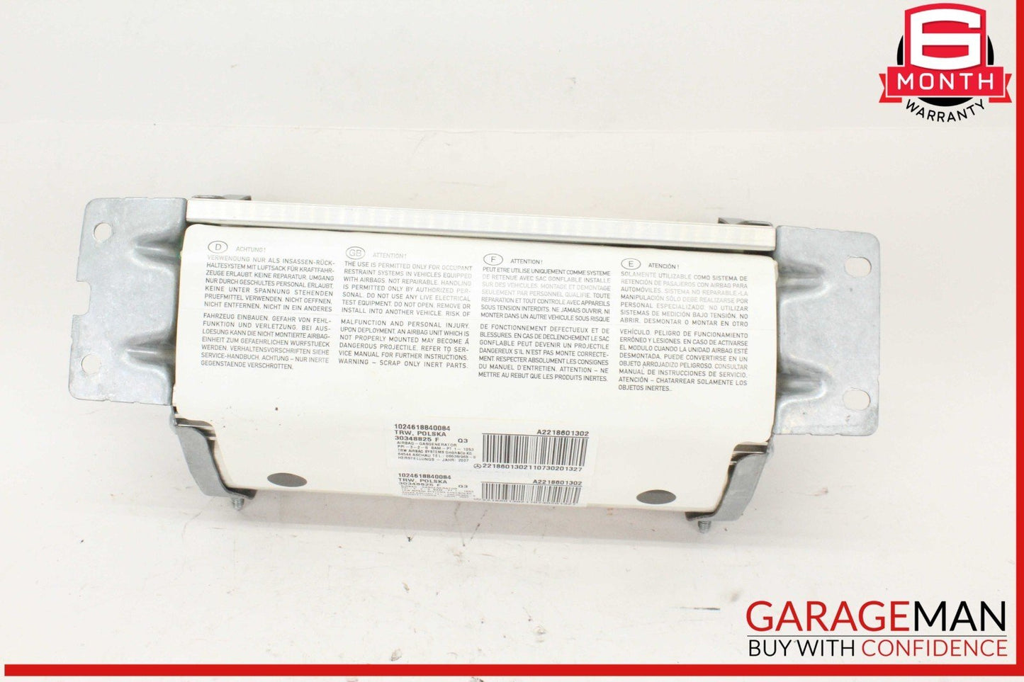07-14 Mercedes W216 CL550 Front Right Side Dash Dashboard Airbag Air Bag OEM