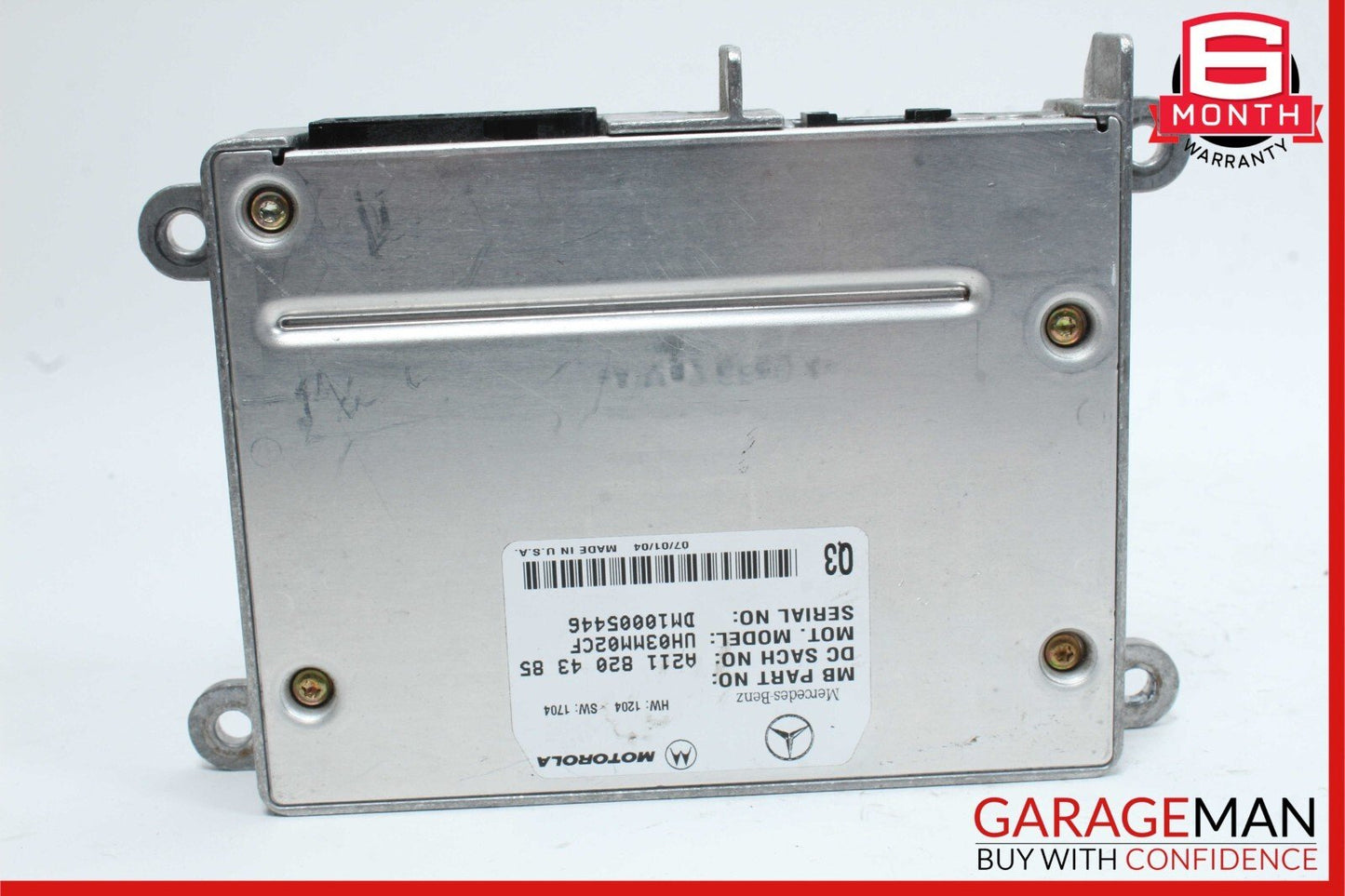 03-11 Mercedes SL500 CLS500 E500 Motorola Bluetooth Communication Module Unit