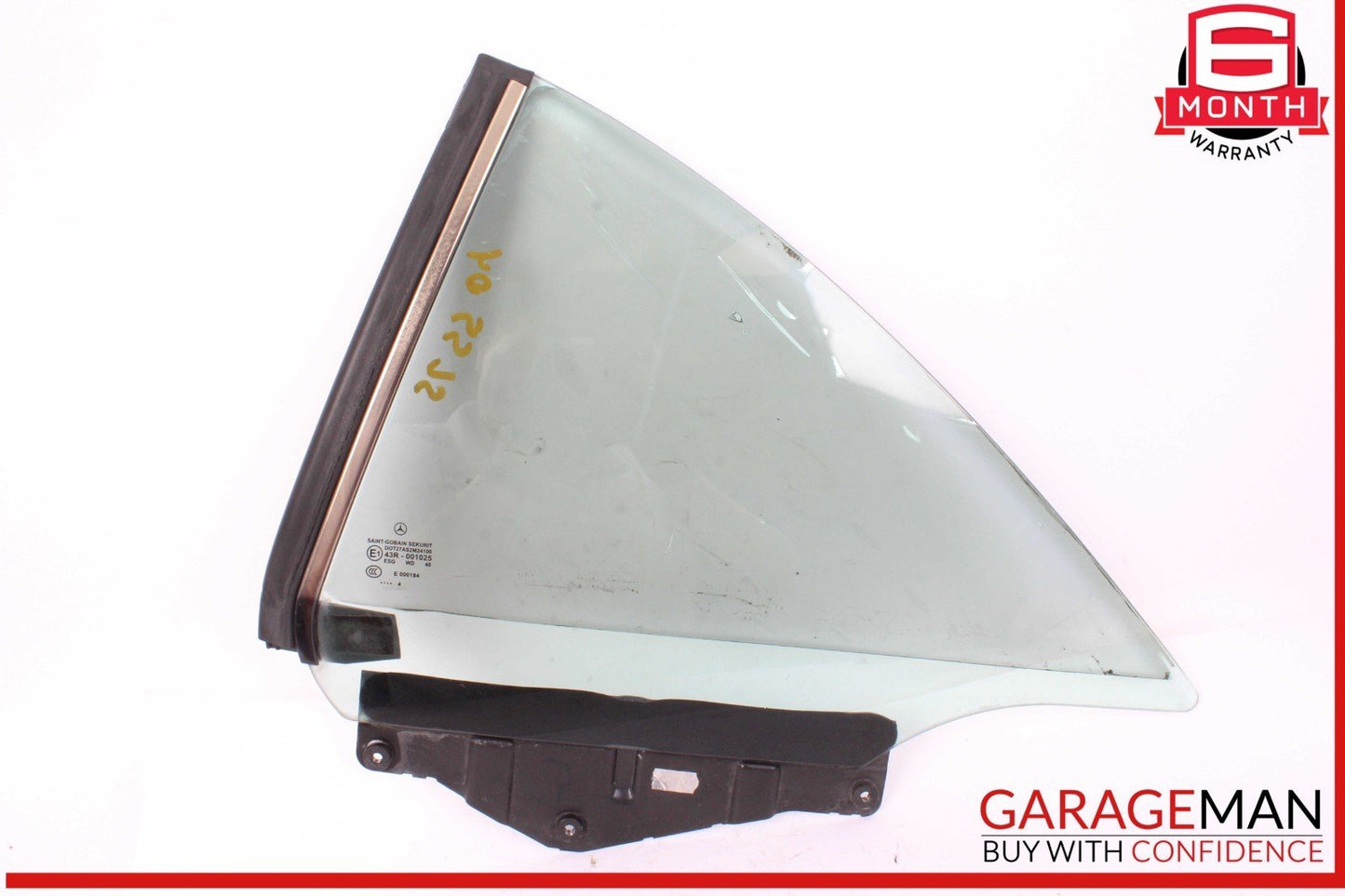 03-12 Mercedes R230 SL500 SL55 AMG Rear Left Side Quarter Window Glass OEM