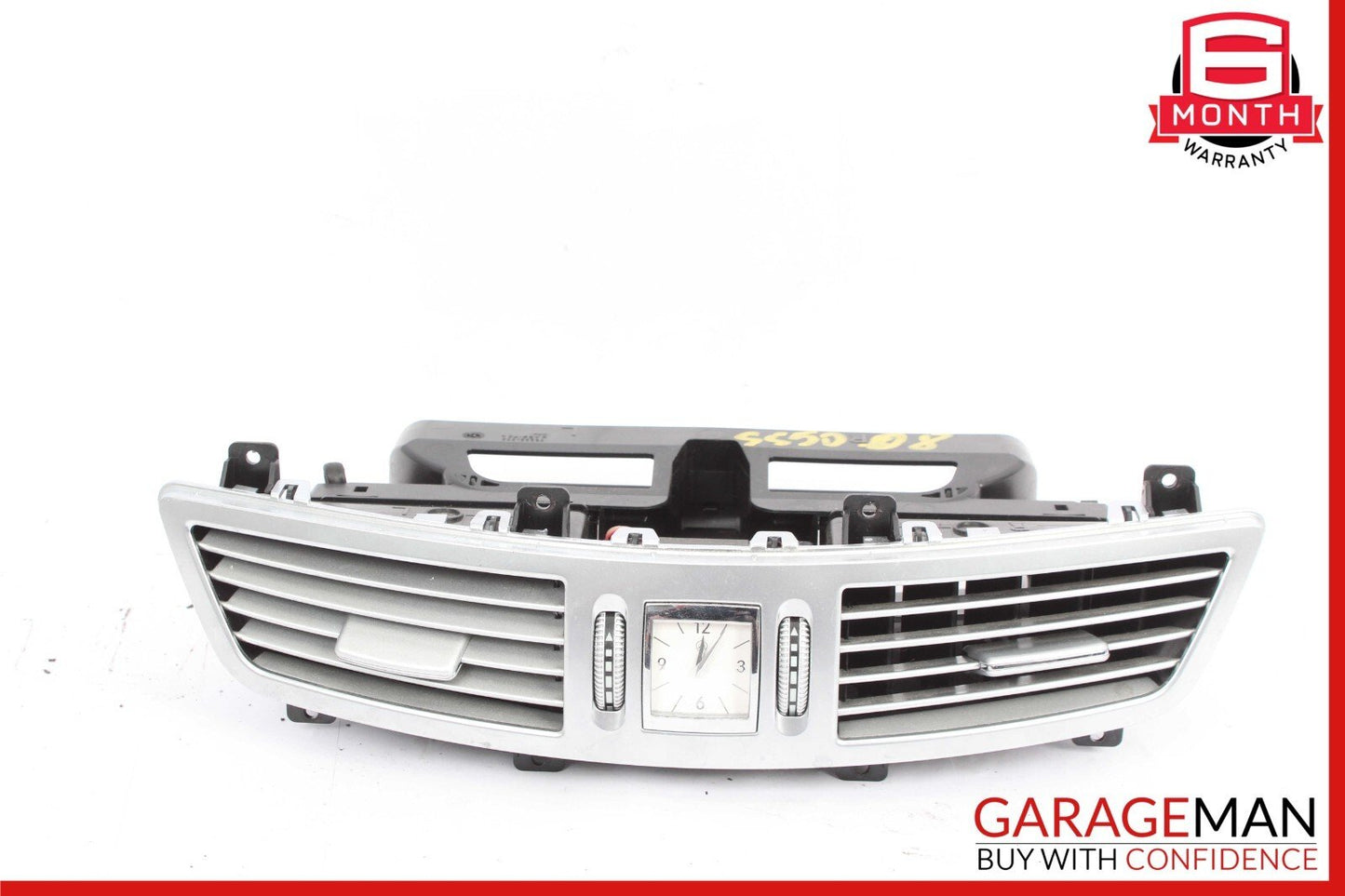 07-13 Mercedes W221 S550 S450 Center Dash A/C Air Vent Trim Clock 2218300954 OEM