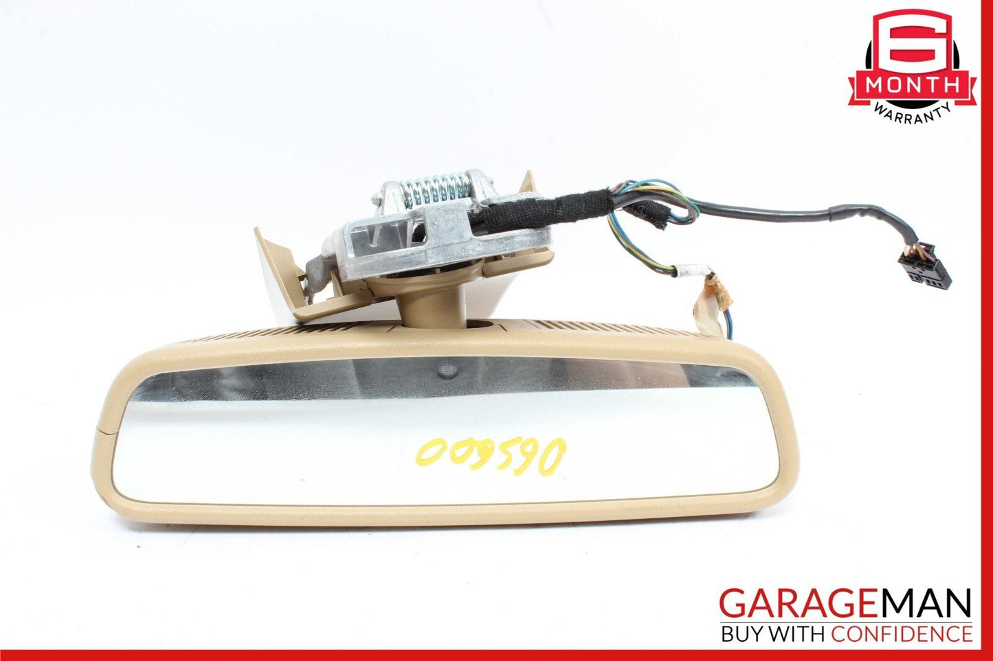 07-09 Mercedes W221 S550 S600 Front Top Upper Rear View Mirror Brown OEM
