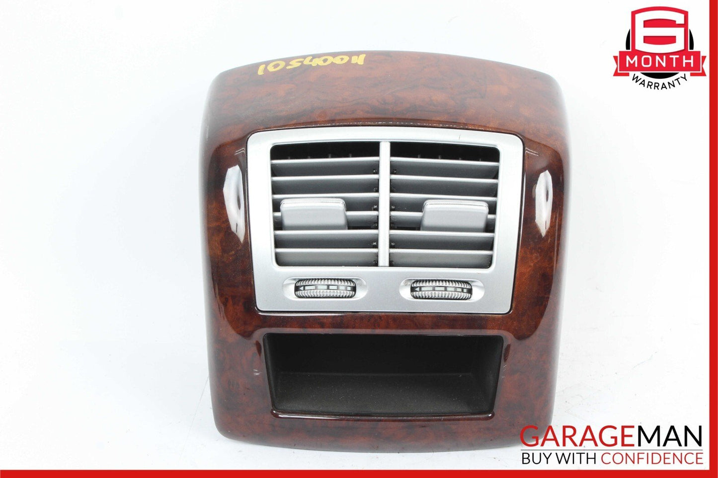 07-13 Mercedes W221 S400 Rear Center Console AC A/C Air Vent Trim Panel Wood OEM