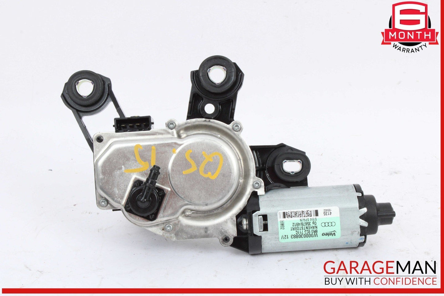 09-17 Audi Q5 SQ5 Rear Trunk Lid Hatch Windshield Wiper Motor 8R0955711B OEM