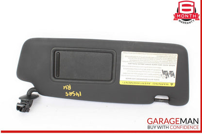 2014-2018 Audi A4 Front Right Passenger Side Sun Visor Sunvisor Black 8H0010501
