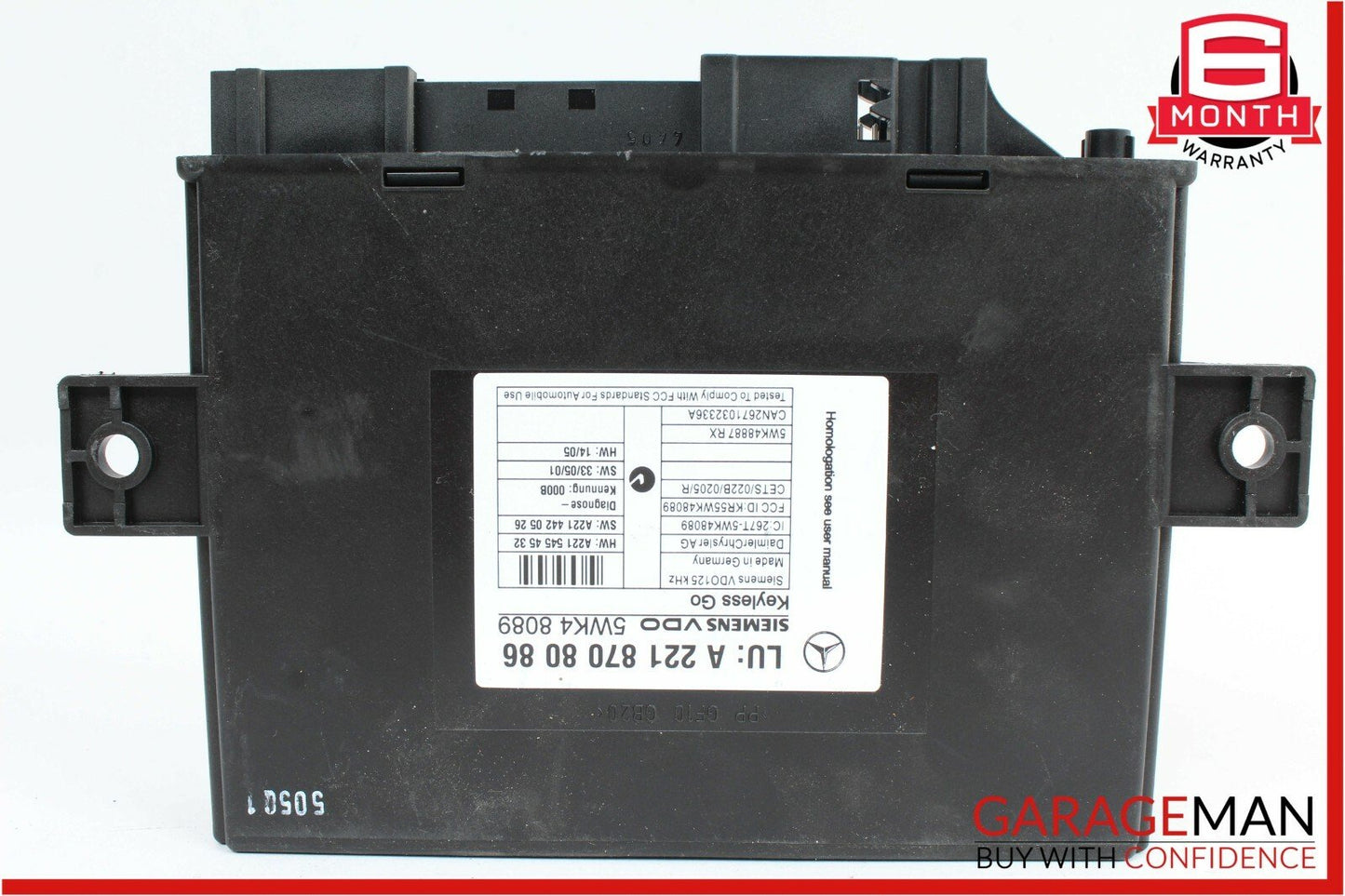 07-13 Mercedes W221 S350 S550 S65 AMG Door Keyless Go Control Module Unit OEM