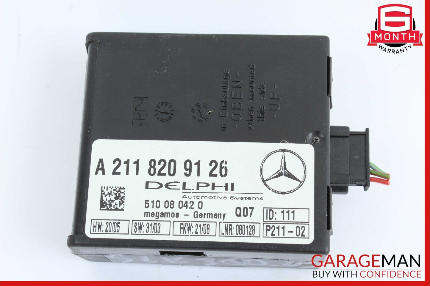 Mercedes SLK350 CLK500 CL500 S430 E320 Anti Theft Alarm Module 2118209126 OEM
