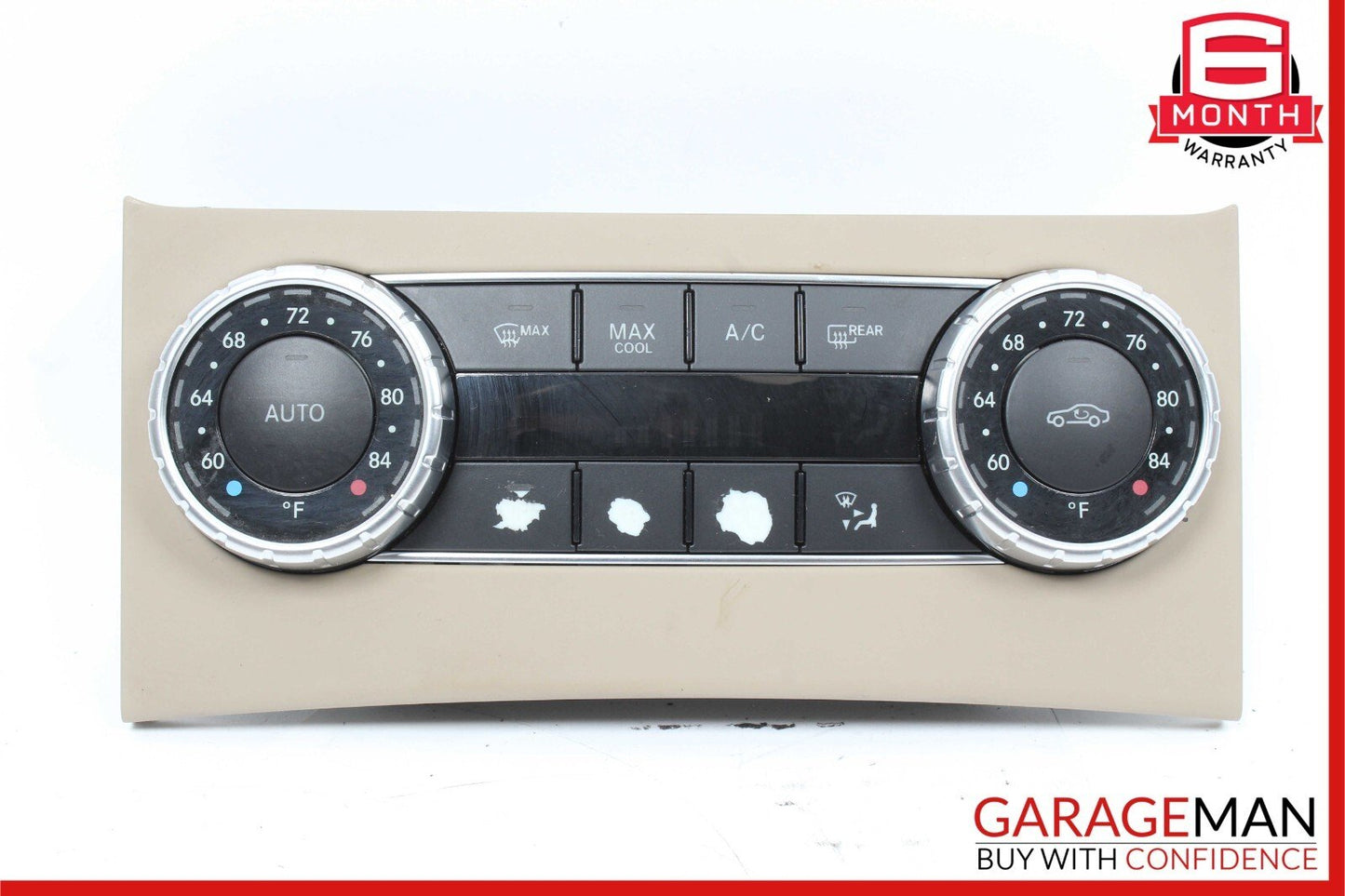 12-14 Mercedes W204 C250 AC A/C Heater Climate Temperature Control Switch Beige