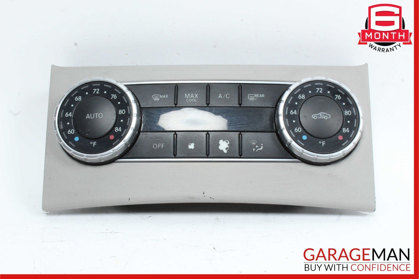 12-14 Mercedes W204 C250 C300 A/C Heater Climate Control Switch Assembly Grey