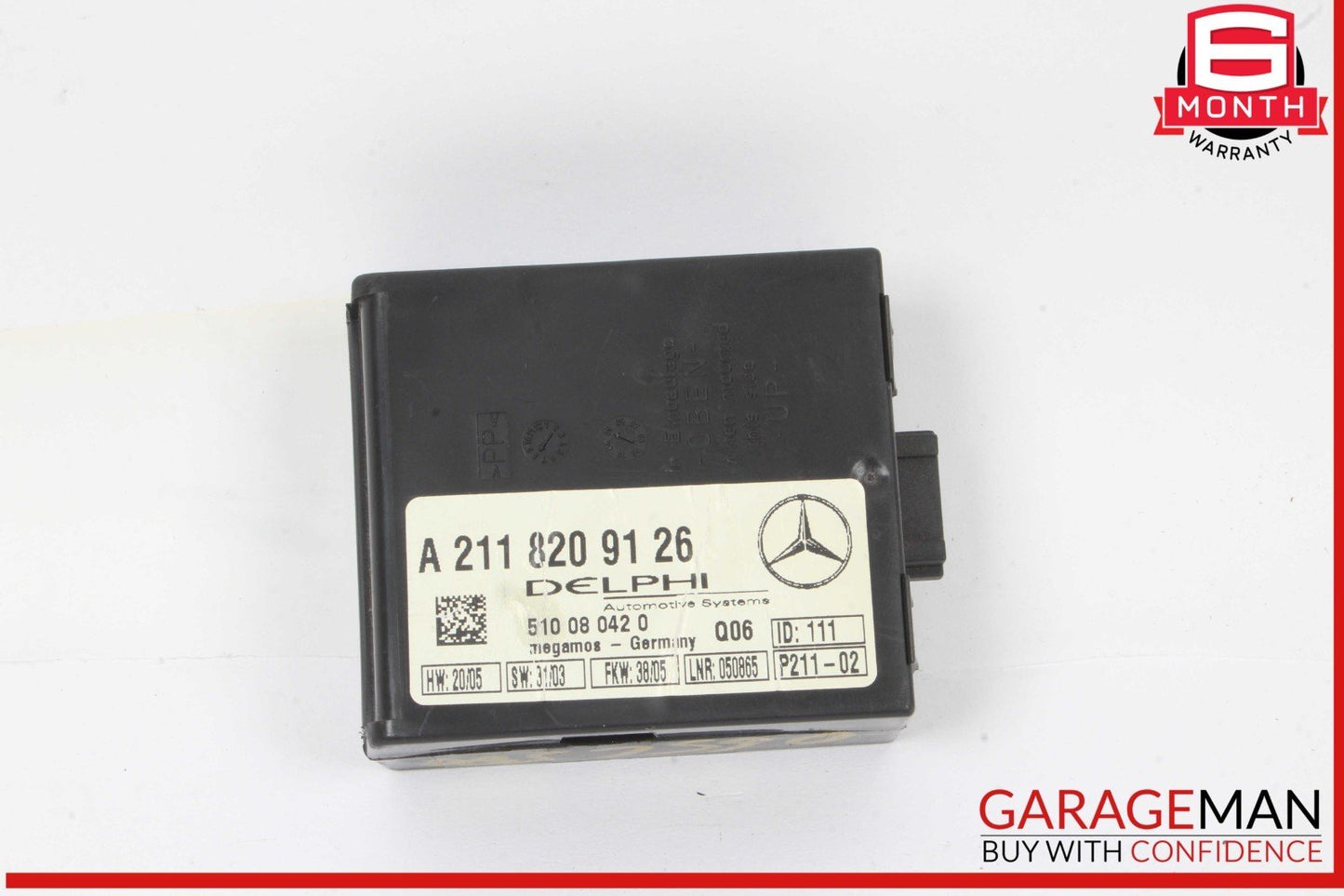 00-12 Mercedes R230 SL500 CL500 Anti Theft Alarm Sensor Control Module Unit OEM