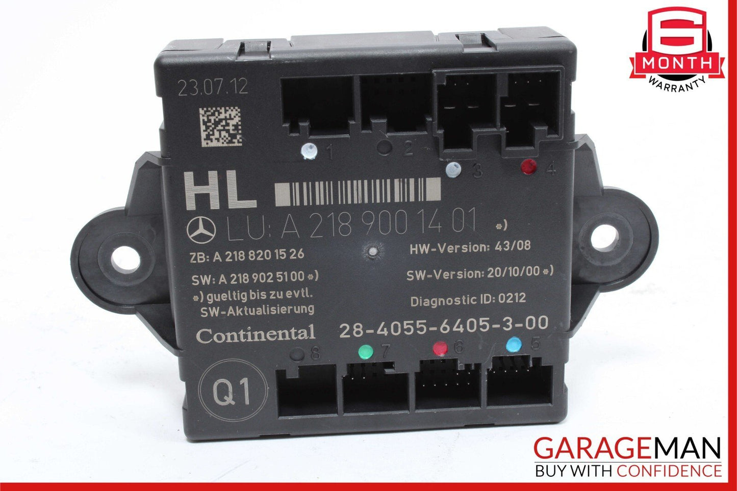 08-18 Mercedes W204 C250 CLS550 C300 Rear Left Side Door Control Module Unit