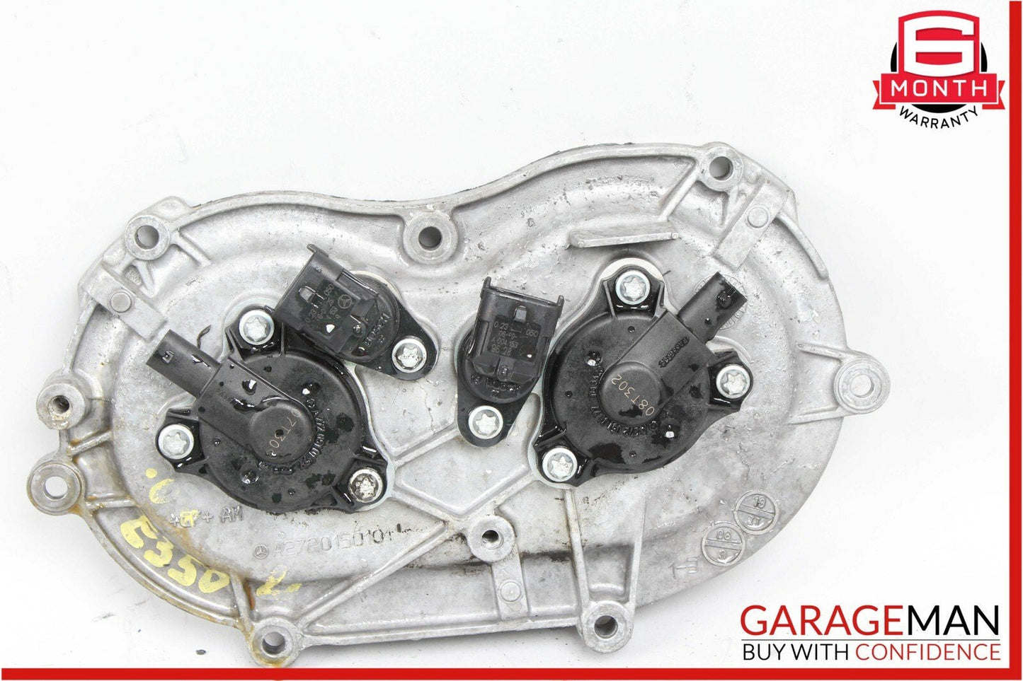 06-10 Mercedes W221 S550 R350 E350 Front Right Engine Timing Chain Cover Plate