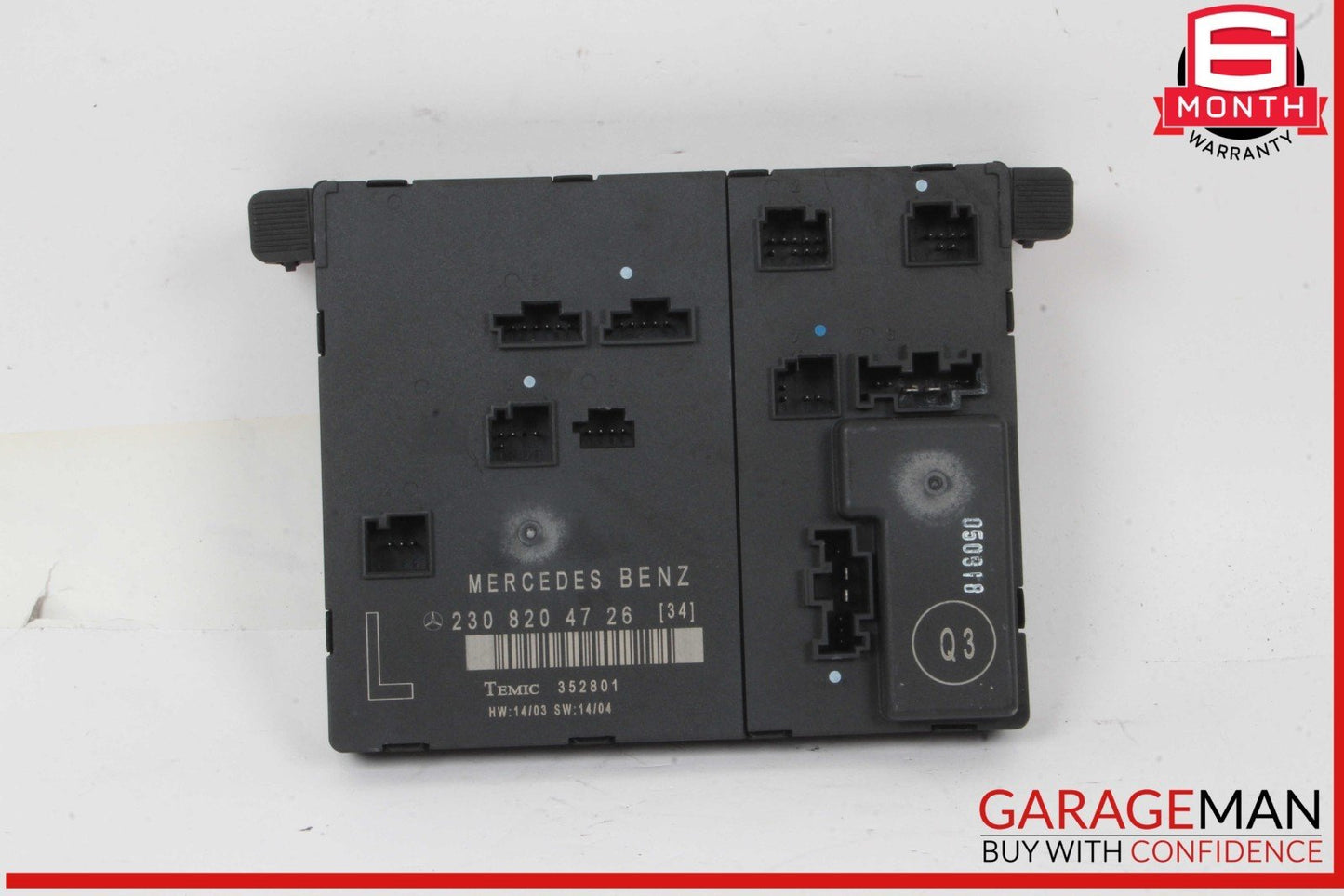 03-12 Mercedes R230 SL500 Front Left Driver Side Door Control Module Unit OEM