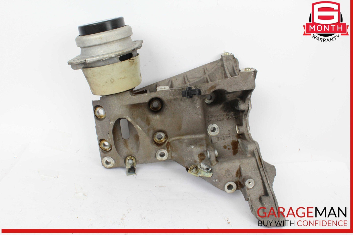 03-06 Porsche Cayenne Turbo 955 Engine Left Side Mount Bracket w/ Motor