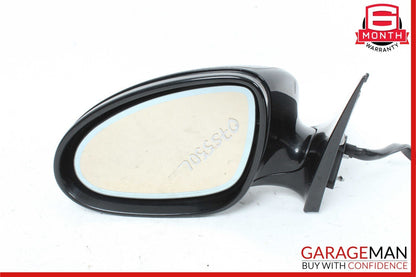 07-09 Mercedes W221 S550 S600 Front Left Side Mirror Door Rear View Black OEM