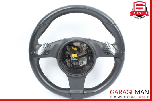 11-14 Porsche Cayenne 958 S Multifunction Steering Wheel Assembly Black OEM