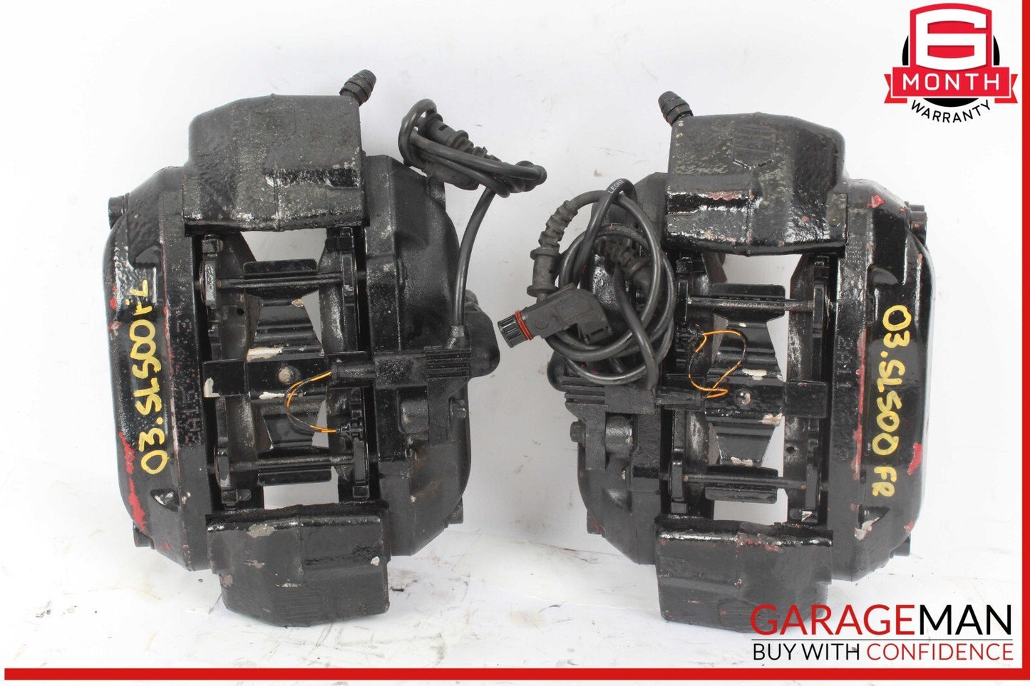 03-06 Mercedes R230 SL500 Brake Caliper Calipers Front Left & Right Set OEM