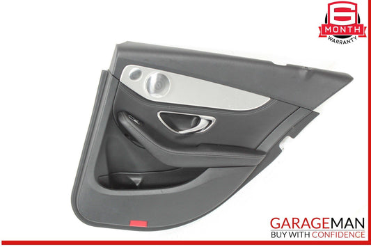 15-18 Mercedes W205 C300 350e C400 Rear Right Side Interior Door Panel OEM