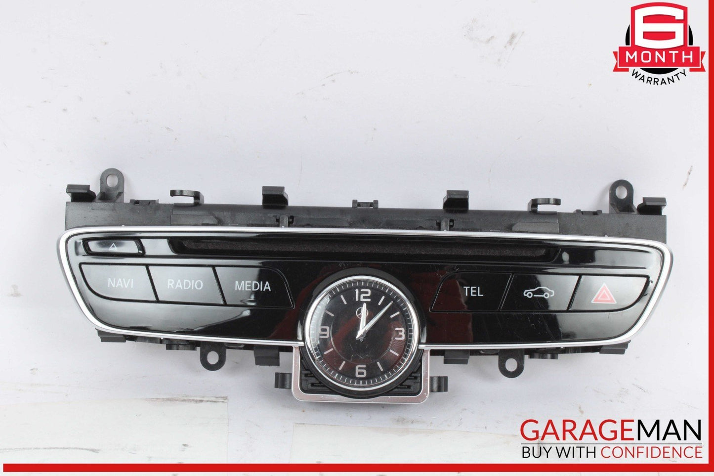 15-18 Mercedes W205 C300 4MATIC Center Dash Hazard Control Switch w/ Clock OEM