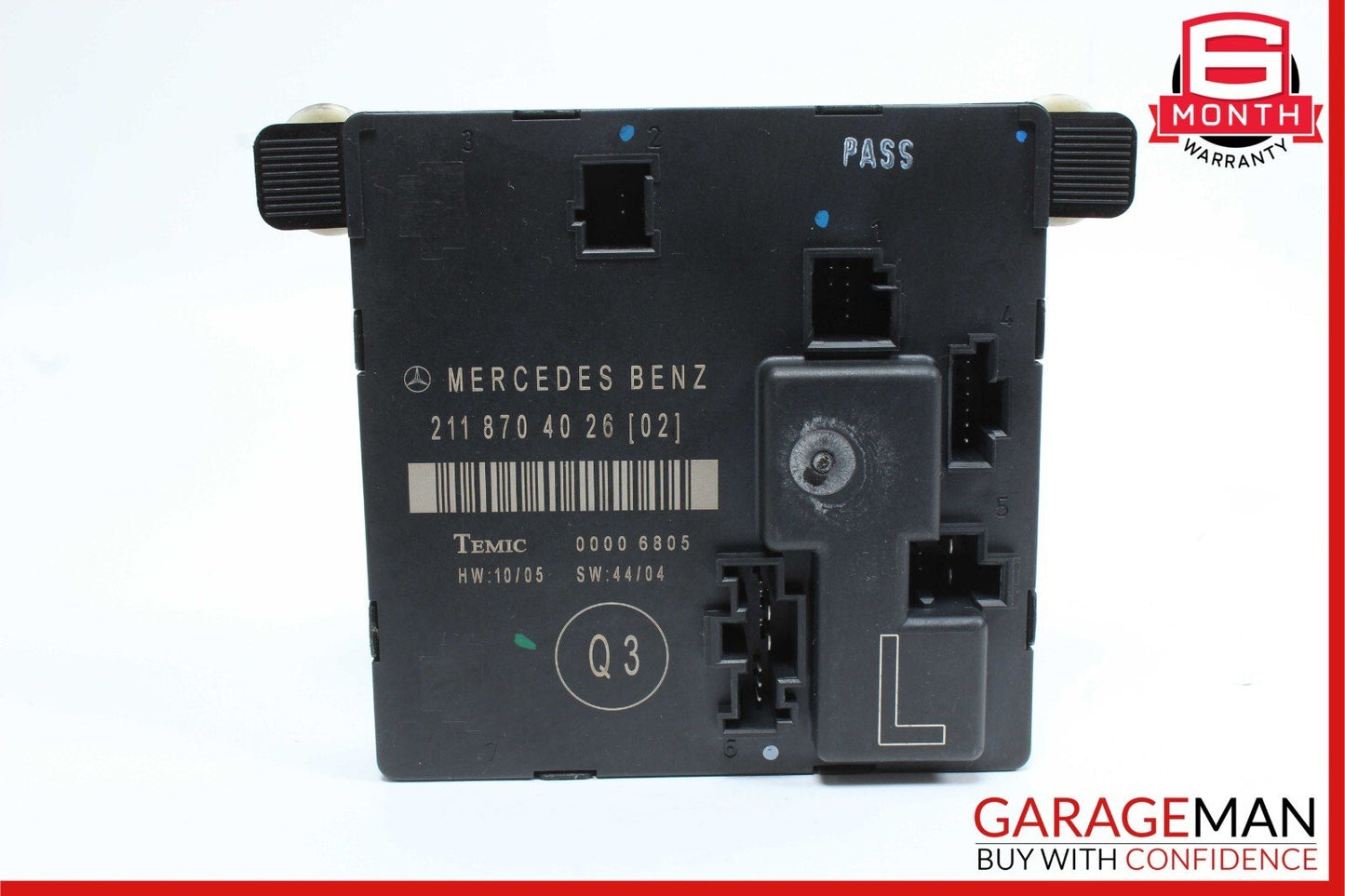03-09 Mercedes W211 E350 E320 E500 E63 AMG Rear Left Door Controller Module Unit