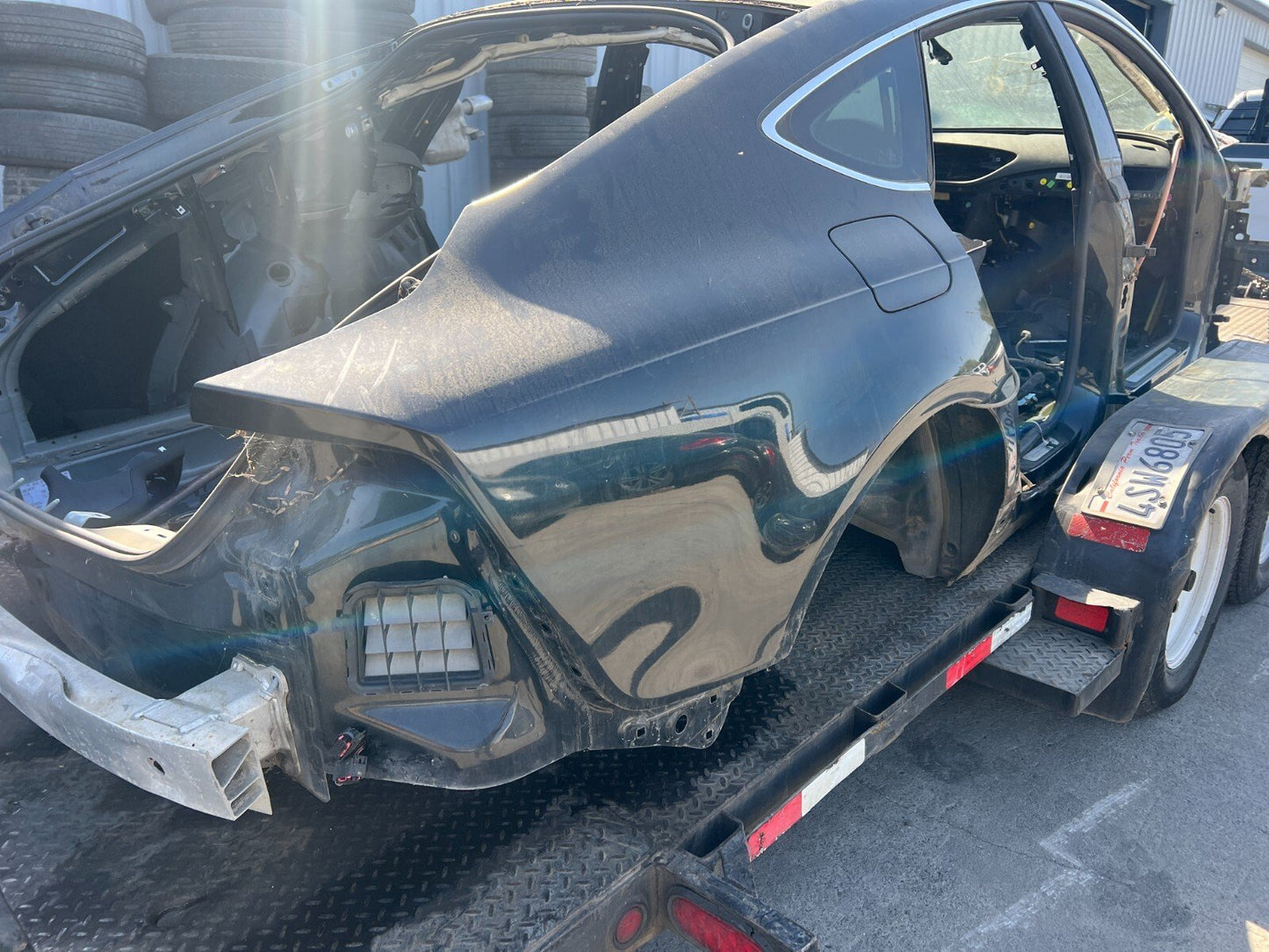 2012-2017 AUDI A7 RIGHT PASSENGER REAR QUARTER PANEL BODY CUT STRUCTURE OEM
