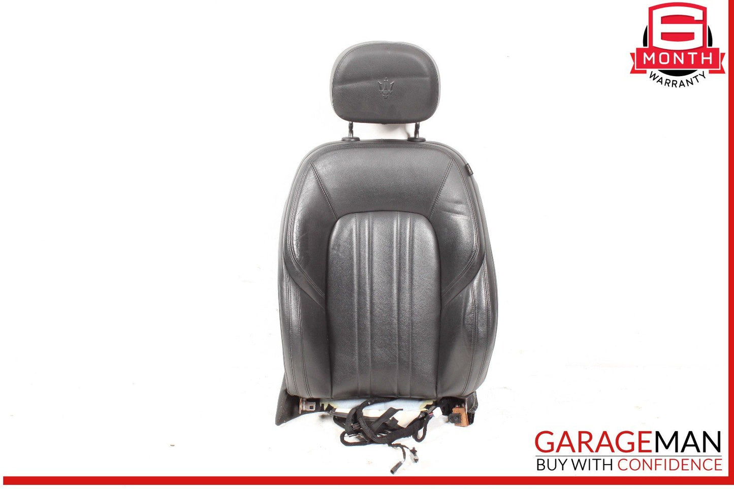 14-17 Maserati Ghibli Front Left Driver Side Top Upper Seat Cushion Cover Black