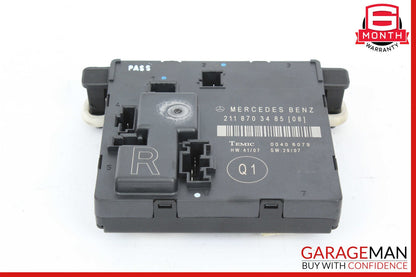 07-09 Mercedes W211 E350 E550 Rear Right Door Control Module 2118703485 OEM