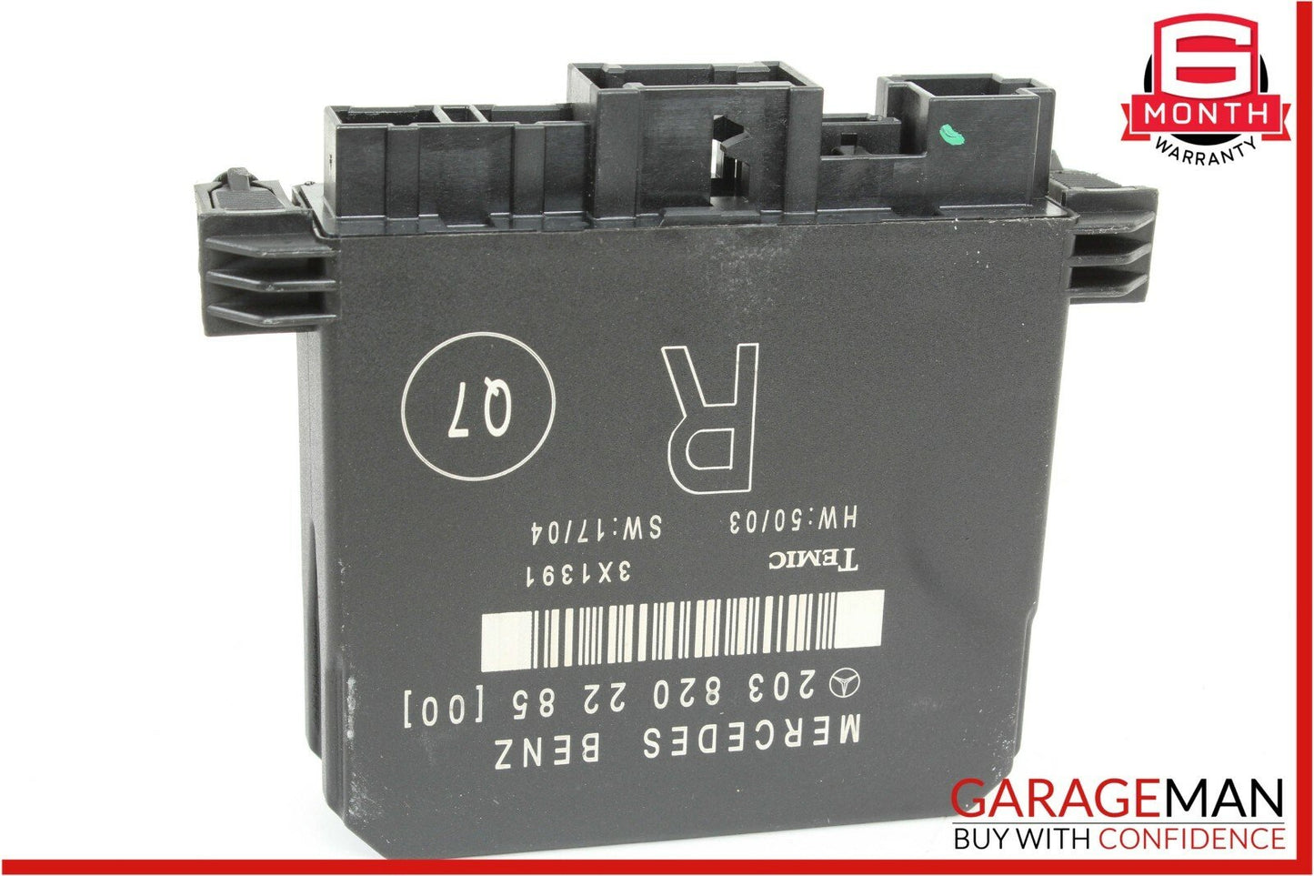 01-07 Mercedes W203 C230 C240 C320 Rear Right Passenger Side Door Control Module