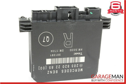 01-07 Mercedes W203 C230 C240 C320 Rear Right Passenger Side Door Control Module