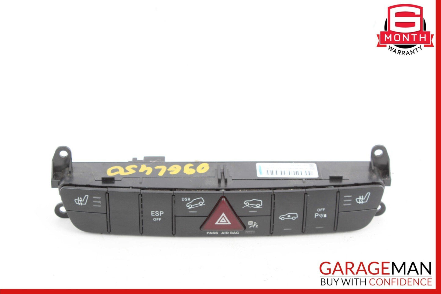 06-12 Mercedes X164 GL450 ML450 Hazard Control Switch Panel 1648709210 OEM