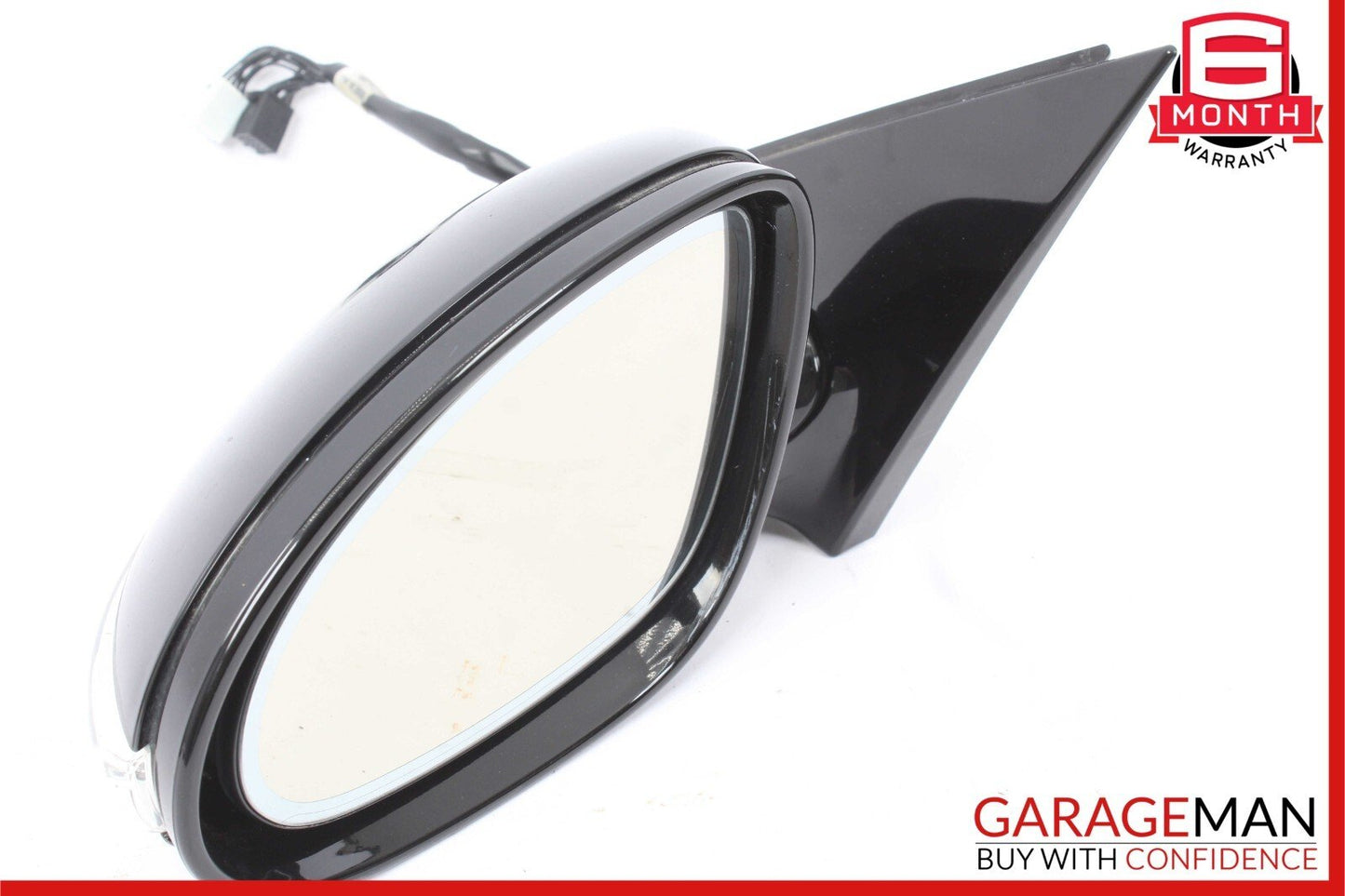 07-09 Mercedes W221 S550 S600 Front Left Side Mirror Door Rear View Black OEM