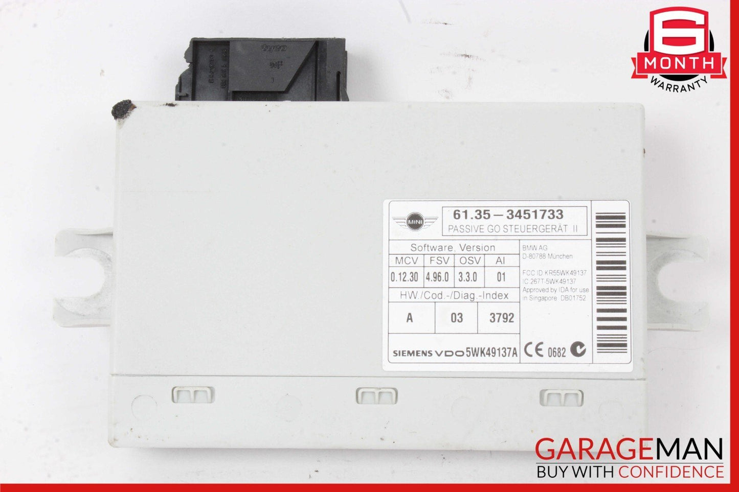 07-15 Mini Cooper Theft Locking Control Module OEM 3451733