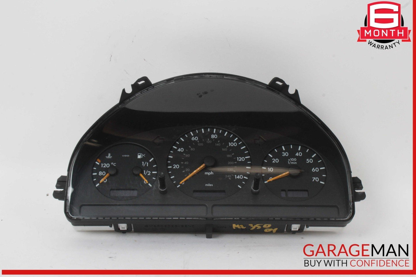 02-05 Mercedes W163 ML350 ML500 Instrument Cluster Speedometer OEM