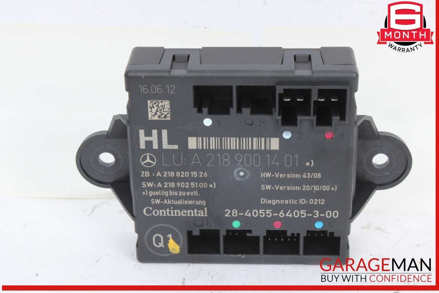 08-18 Mercedes W204 C250 C300 Rear Left Side Door Control Module Unit OEM