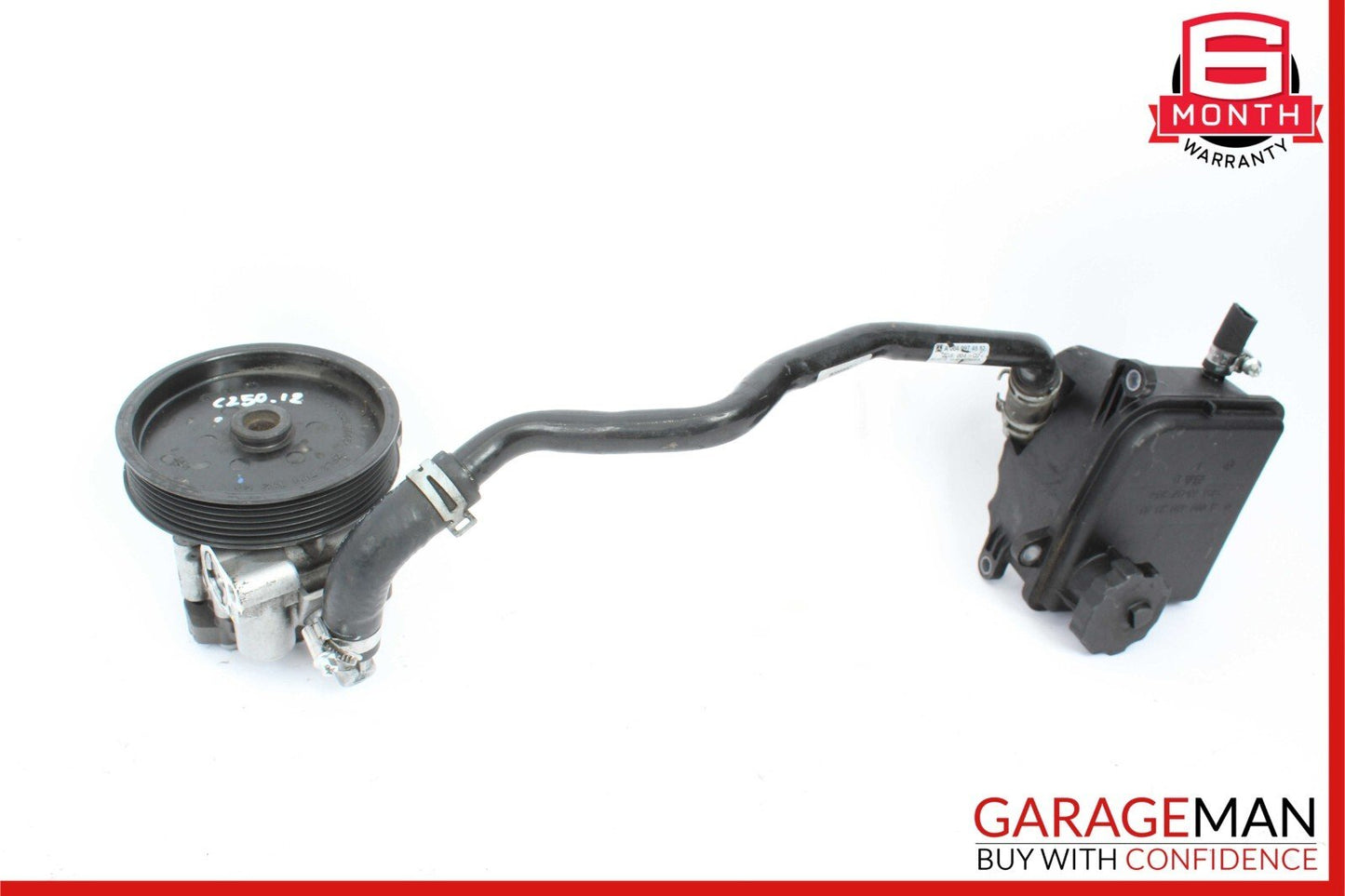 12-14 Mercedes W204 C250 Power Steering Pump Reservoir Hose Tube Assembly OEM