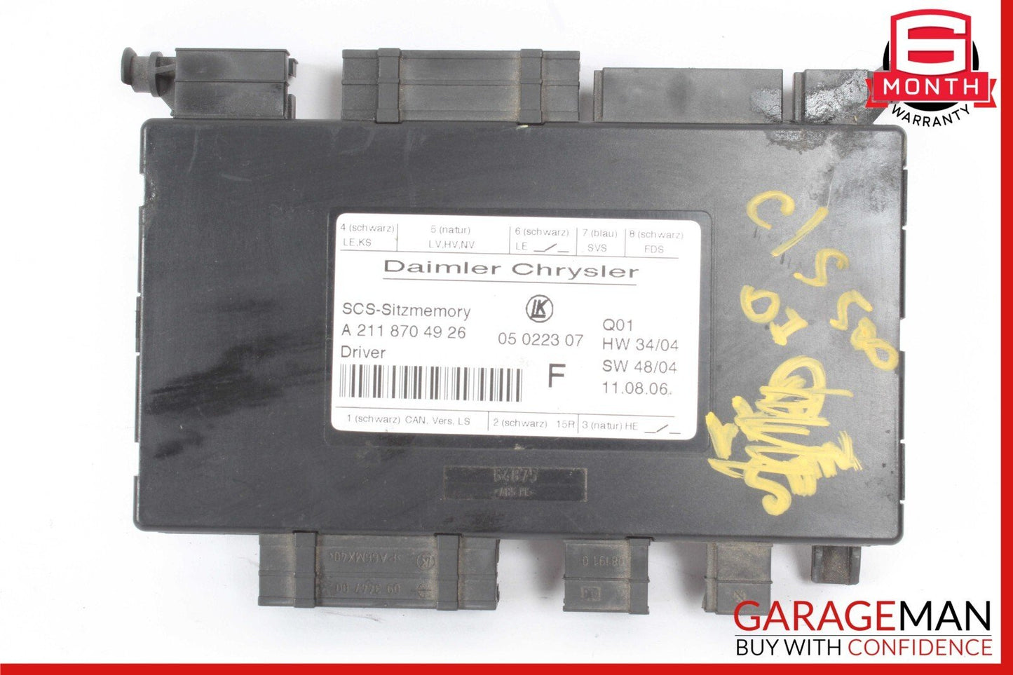 03-12 Mercedes W219 CLS500 E350 SLK280 Front Left Side Seat Control Module OEM