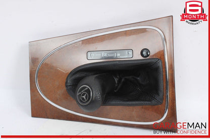 03-11 Mercedes W211 E320 Floor Gear Shift Shifter Boot Knob w/ Trim Cover Panel