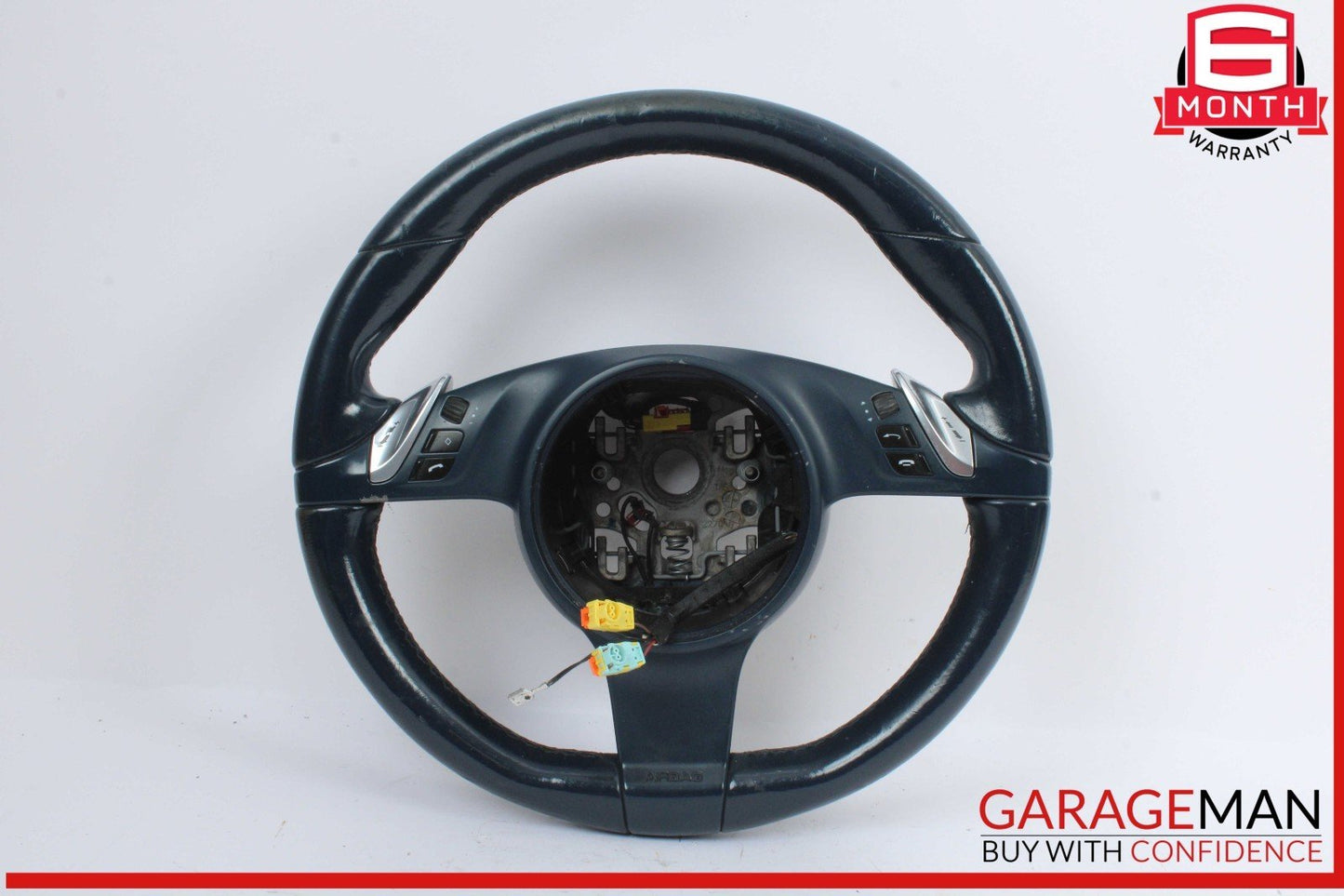 10-16 Porsche Panamera 970 / Cayenne Steering Wheel w/ Paddle Shifters Black OEM