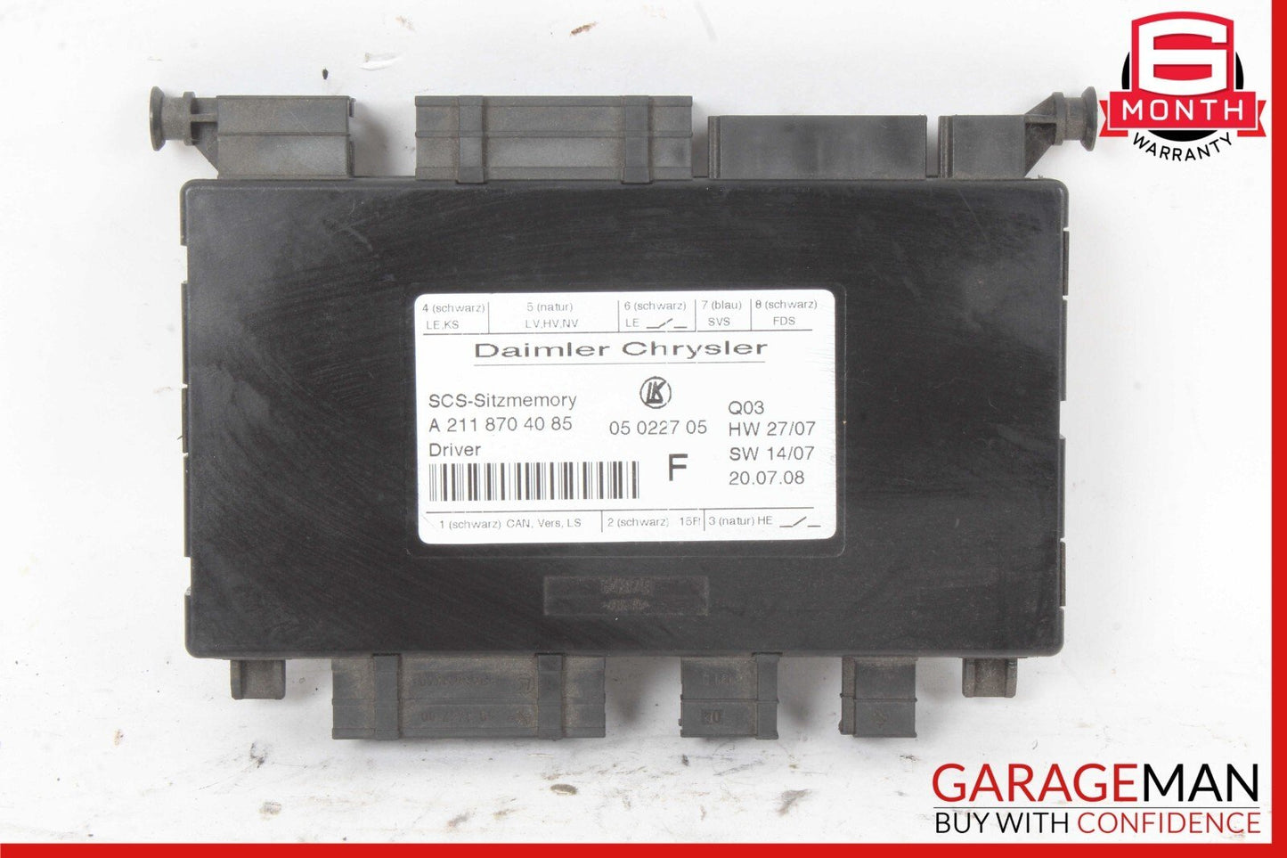 03-13 Mercedes W211 E350 CLS550 Front Left Side Seat Control Module Unit OEM