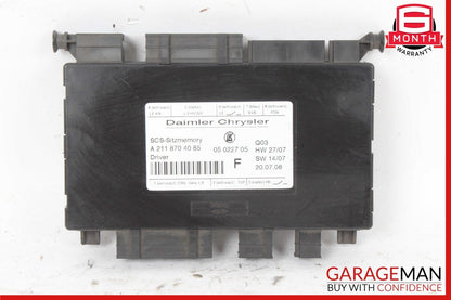 03-13 Mercedes W211 E350 CLS550 Front Left Side Seat Control Module Unit OEM