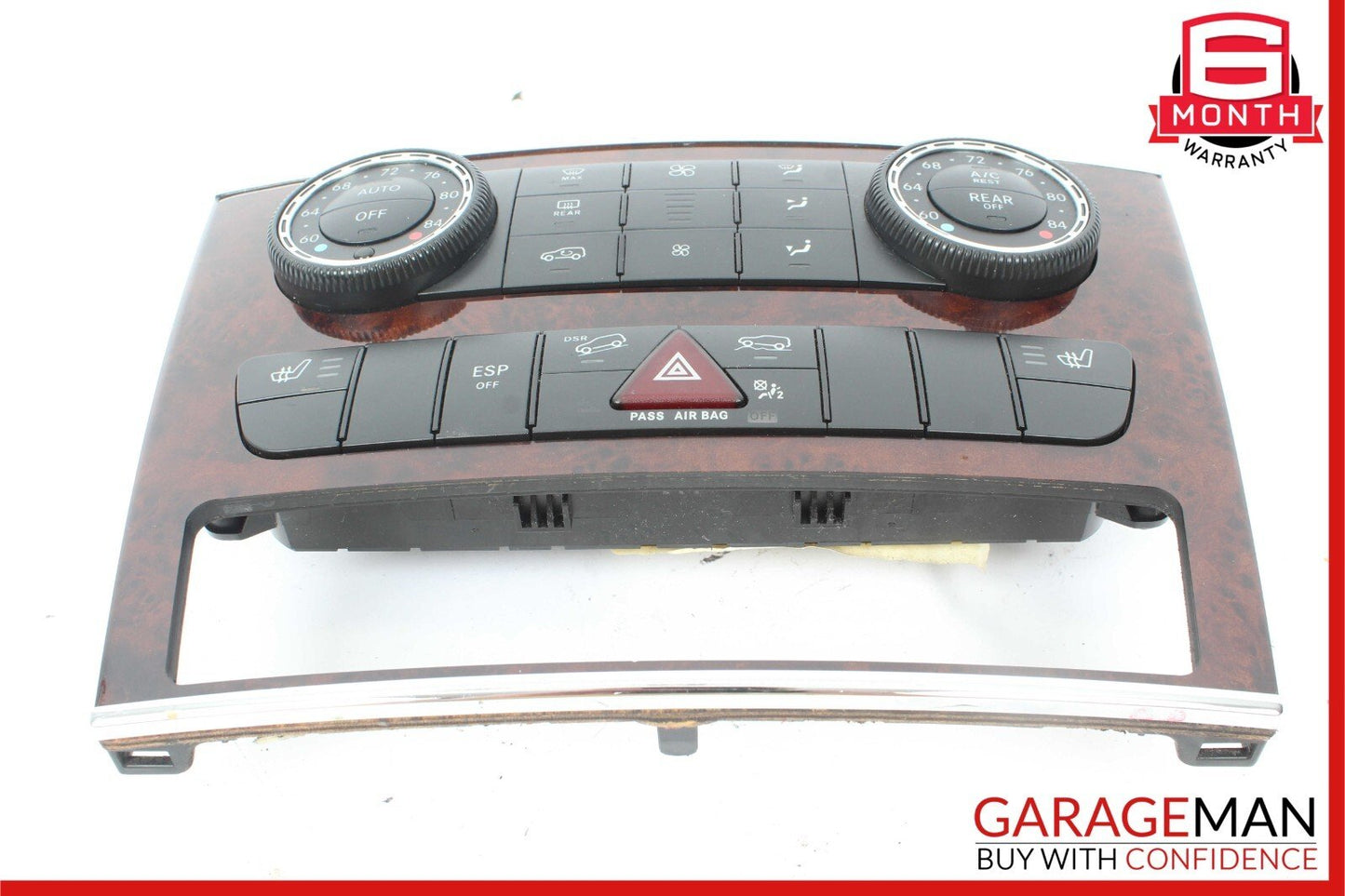 09-12 Mercedes W164 ML550 Center Dash AC A/C Heater Temperature Switch Assembly