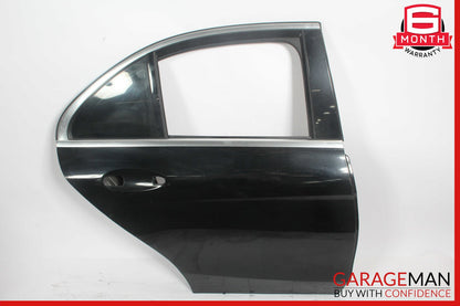 15-20 Mercedes W205 C300 Sedan Rear Right Side Exterior Door Shell Black OEM