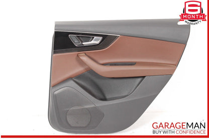 17-19 Audi Q7 Rear Right Side Interior Door Panel Trim OEM