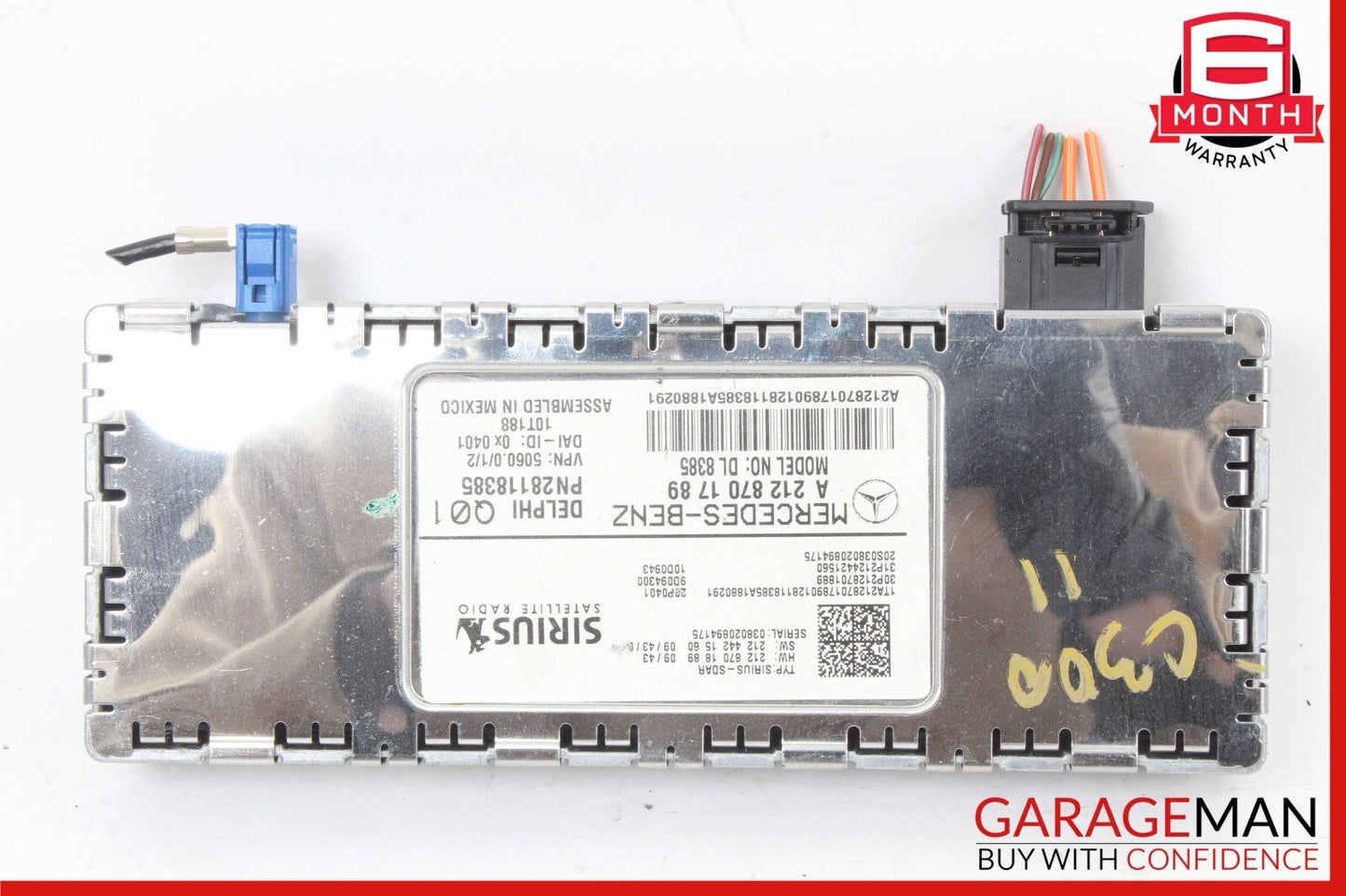 10-17 Mercedes W204 C300 CLS500 Sirius Satellite Radio Receiver Module Unit OEM